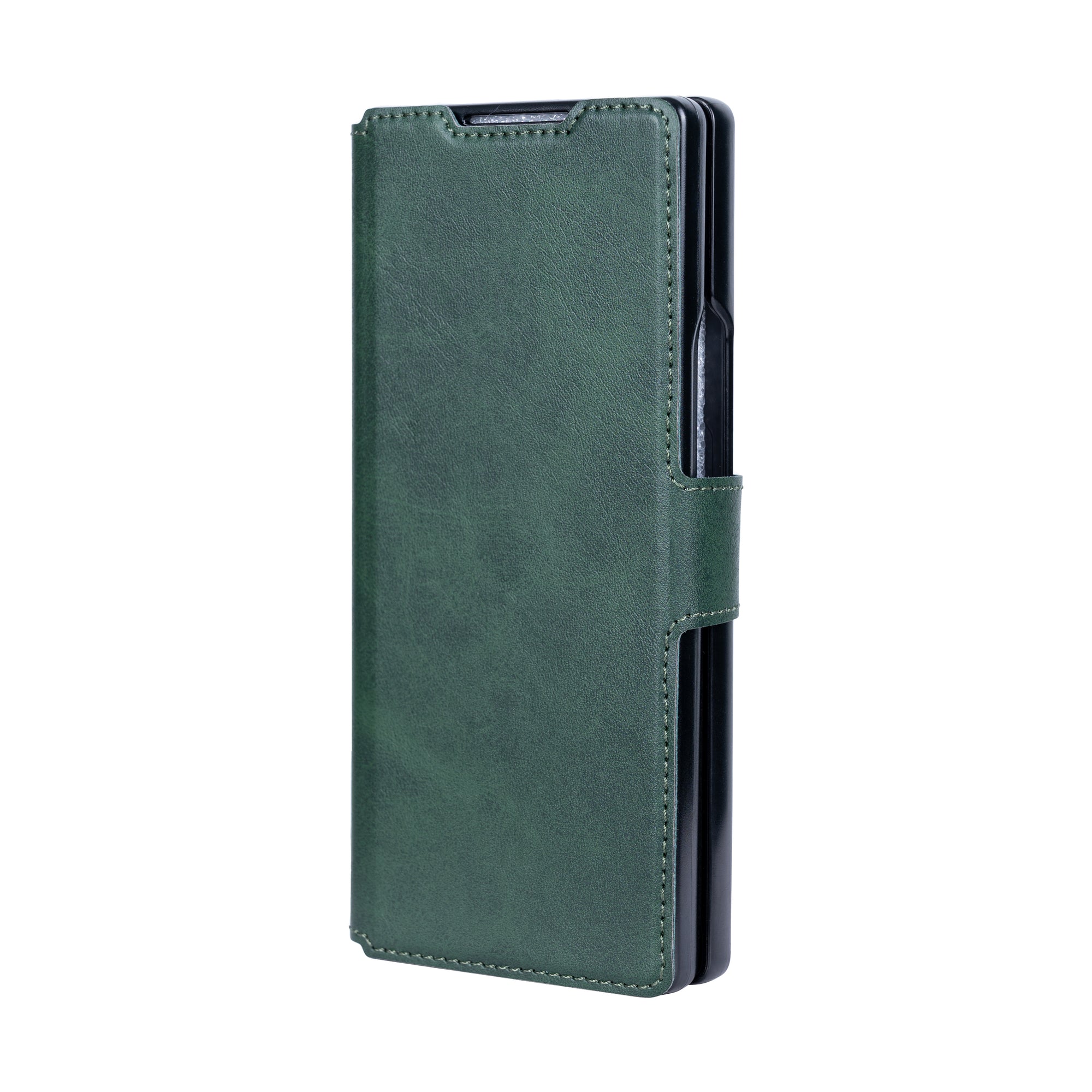 Rixus Portemonnee Hoesje Met Penhouder Voor Samsung Galaxy Z Fold5 Groen