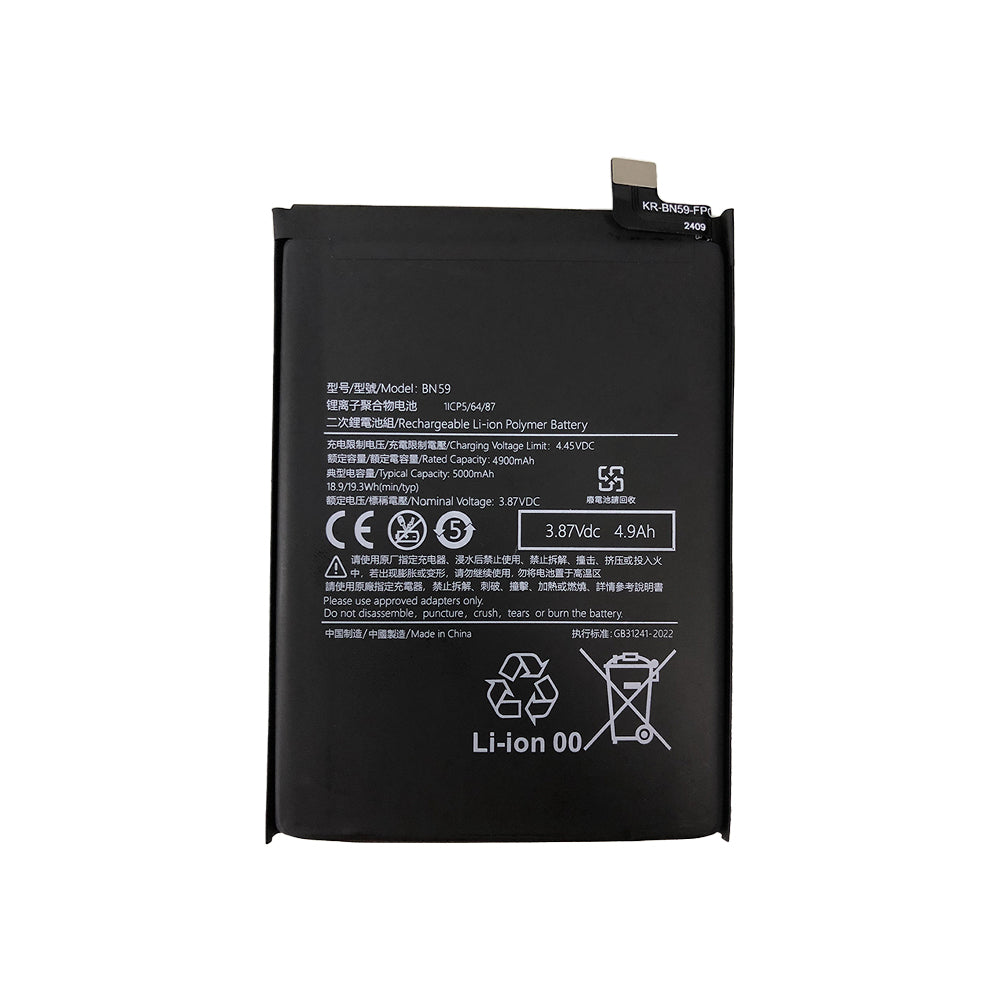 Xiaomi Redmi Note 10 4G, 10S 4G, Redmi 10 4G, Poco M5s 4G Batterij BN59 OEM