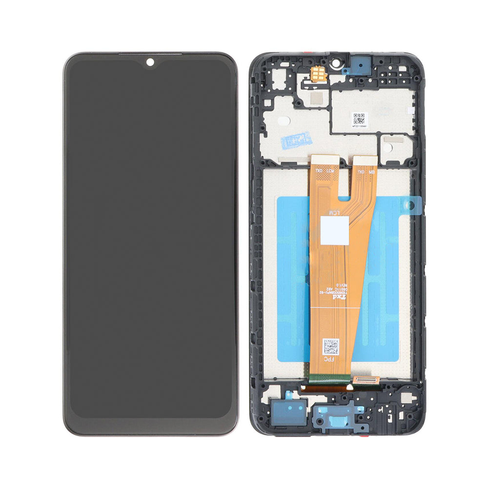 Samsung Galaxy A04 A045F Scherm en Digitizer met Frame Zwart OEM