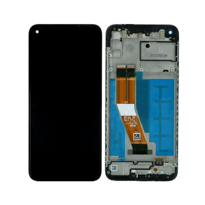 Samsung Galaxy A11 A115F Scherm en Digitizer met Frame Zwart OEM