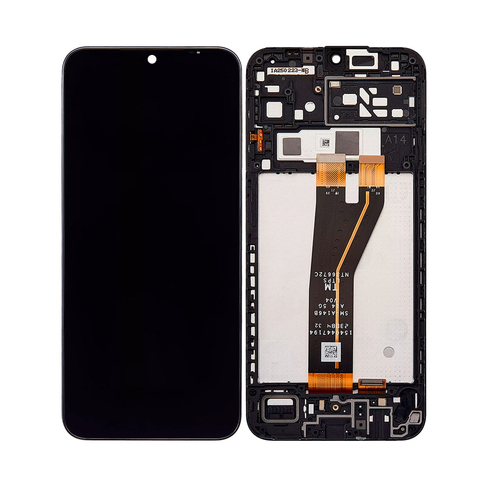 Samsung Galaxy A14 A145F Scherm en Digitizer met Frame Zwart OEM