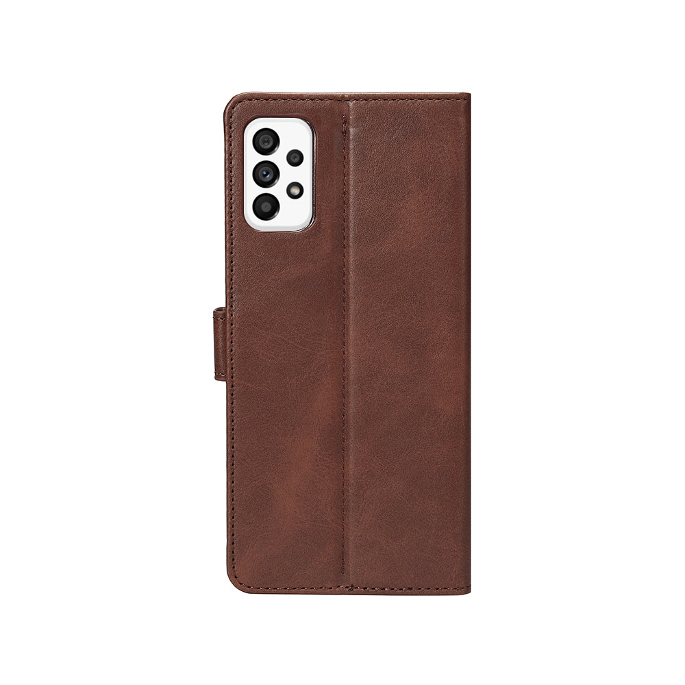 Rixus Boekenhoes Voor Samsung Galaxy A33 5G Bruin