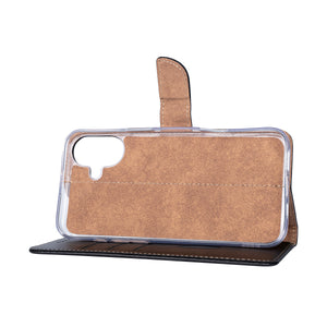 Rixus Bookcase For Apple iPhone 16 Zwart