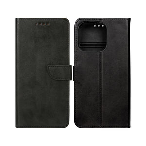 Rixus Bookcase For Apple iPhone 16 Pro Zwart