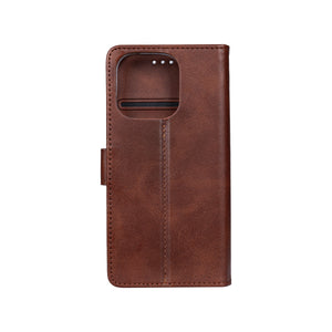 Rixus Boekhoesje For Apple iPhone 16 Pro Bruin