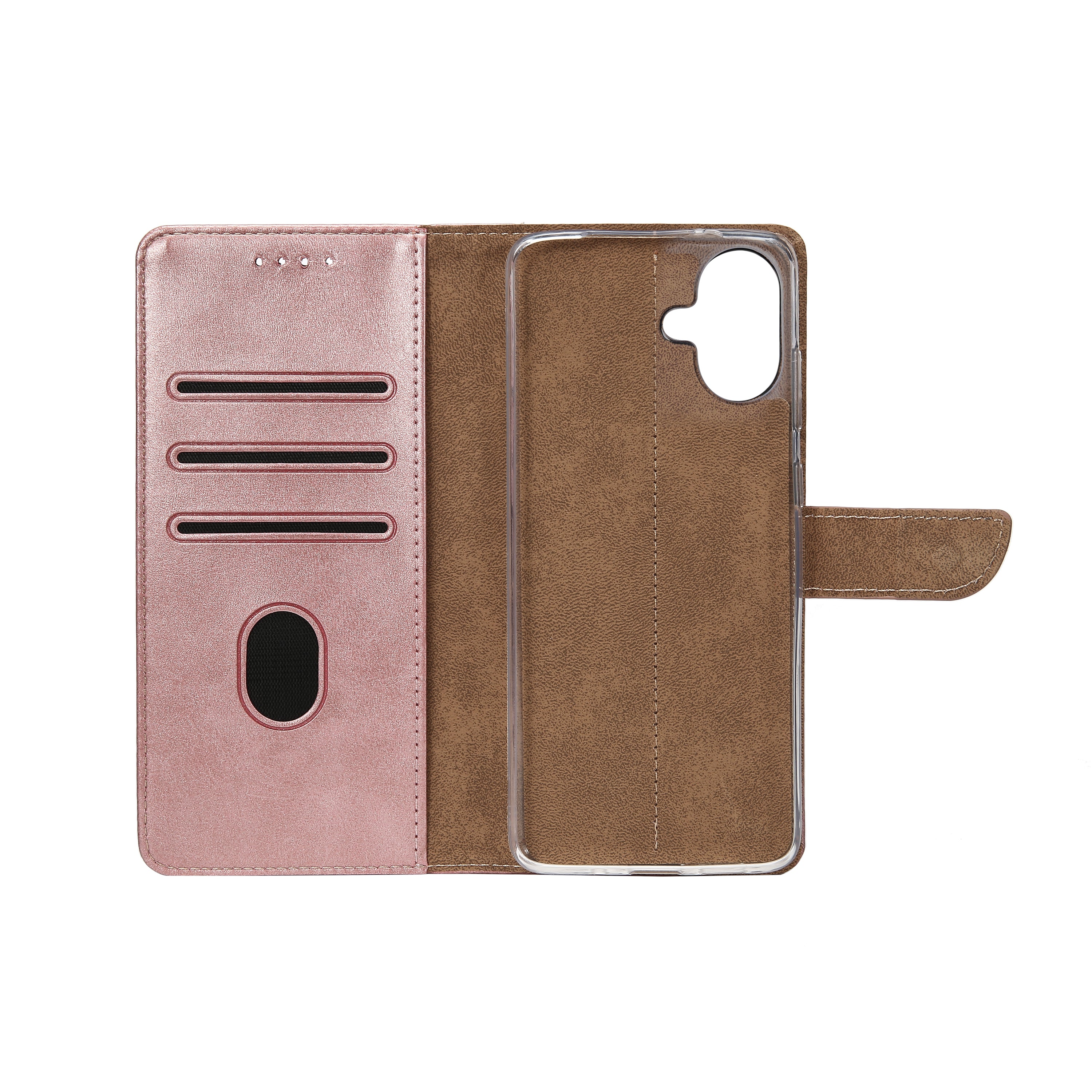 Rixus Boekhoesje For Apple iPhone 16 Plus Roze
