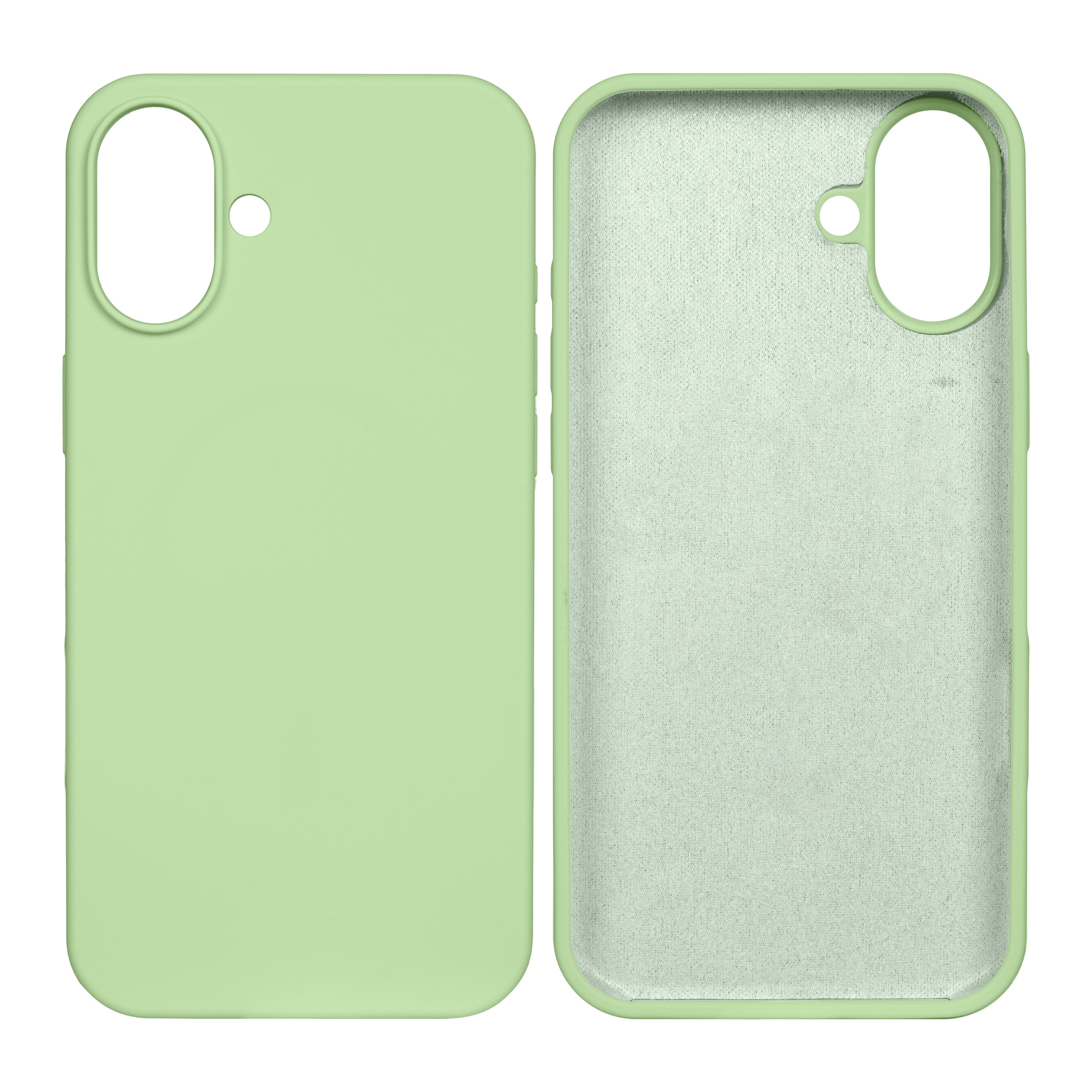 Rixus Zacht TPU Telefoonhoesje For Apple iPhone 16 Plus Matcha