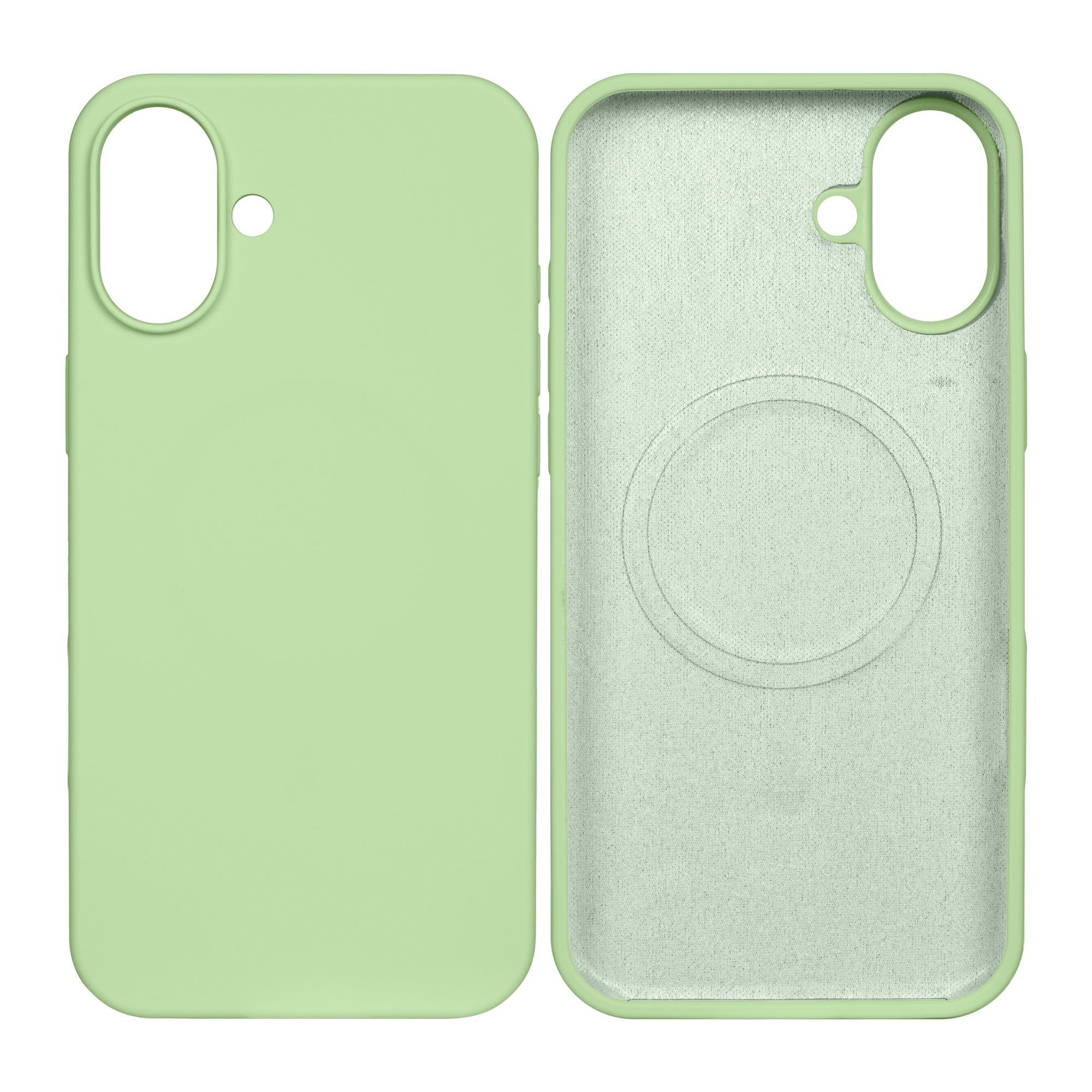 Rixus Soft TPU Phone Case With MagSafe Compatible For Apple iPhone 16 Matcha