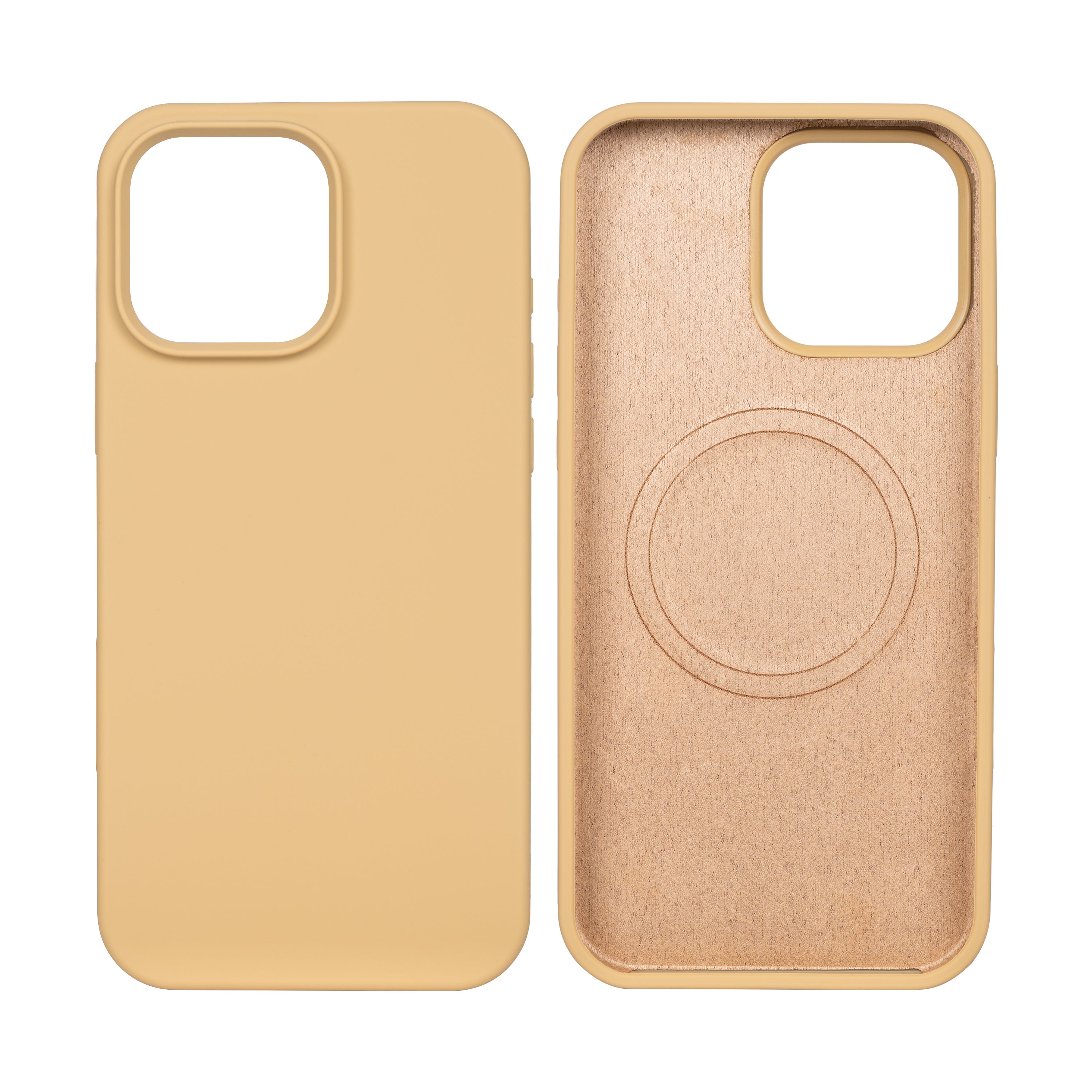 Rixus Soft TPU Phone Case With MagSafe Compatible For Apple iPhone 16 Pro Gold