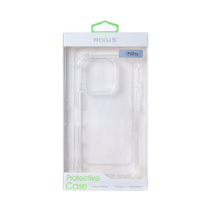 Rixus Anti-Barst Hoesje For Apple iPhone 16 Pro Transparant