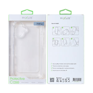 Rixus Anti-Barst Hoesje For Apple iPhone 16 Plus Transparant