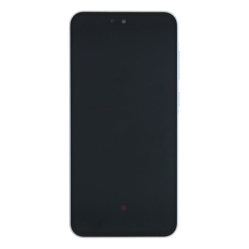 Samsung Galaxy A55 A556B Display en digitizer met frame ijsblauw, vooraf gemonteerd