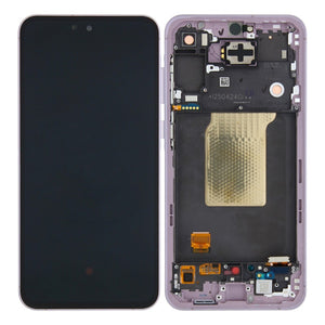 Samsung Galaxy A55 A556B Display en digitizer met frame, lila, vooraf gemonteerd