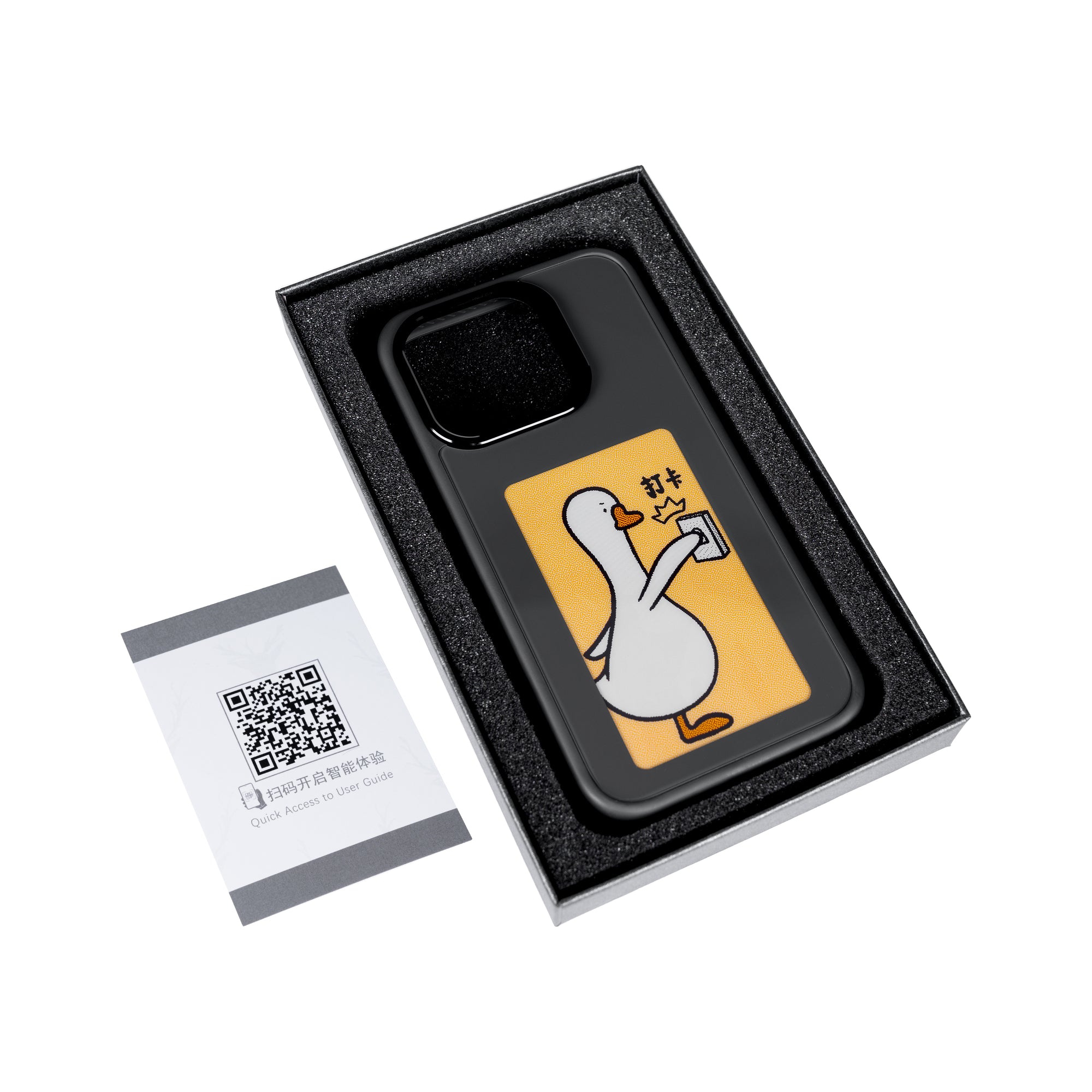 Voor iPhone 13 Pro Smart Ink telefoonhoesje zwart