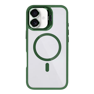 Rixus Classic 03 Case With MagSafe Compatible For Apple iPhone 16 Dark Green