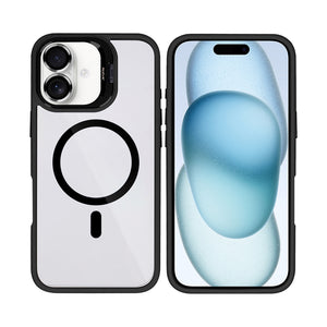Rixus Classic 03 Case With MagSafe Compatible For Apple iPhone 16 Plus Black