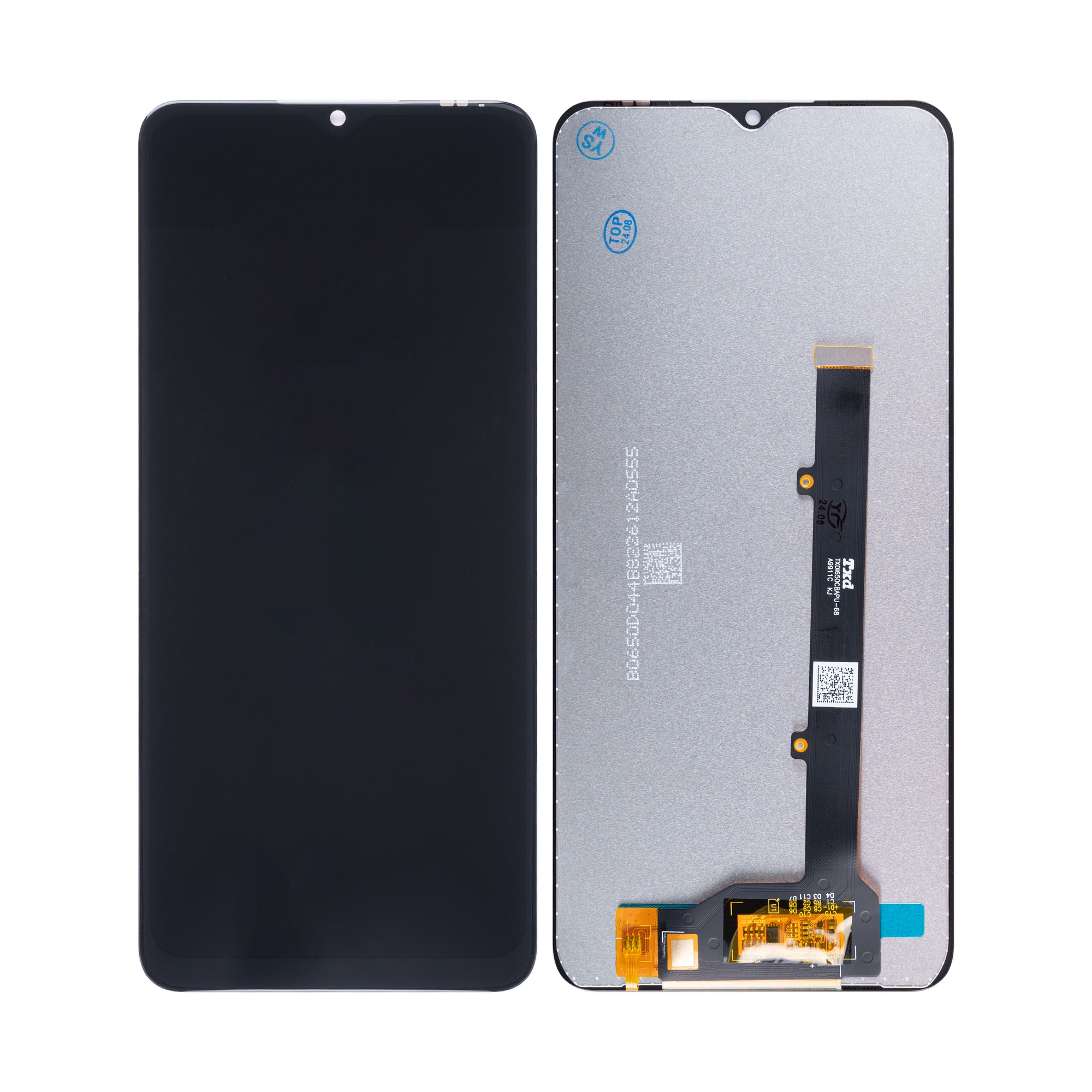 ZTE Blade A52 scherm en Digitizer zonder frame zwart OEM