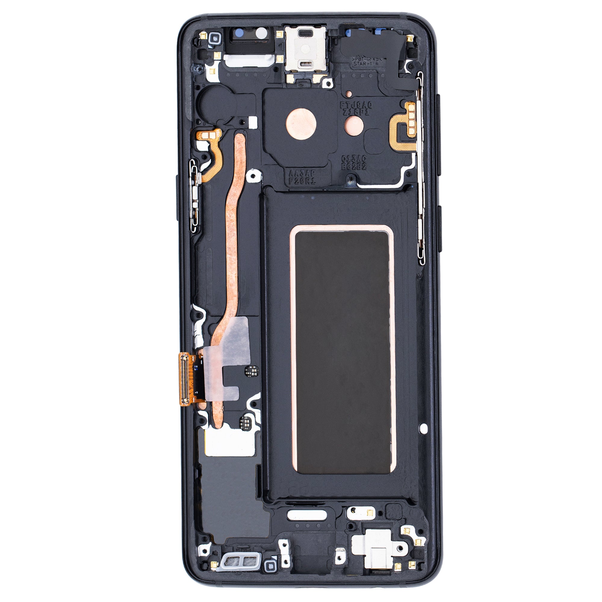 Samsung Galaxy S9 G960F Beeldscherm en Digitizer met Frame Middernacht Zwart Refurbished