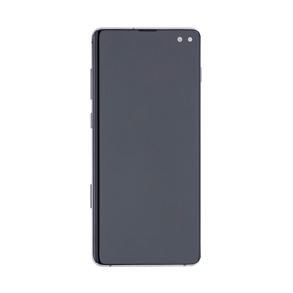Samsung Galaxy S10 Plus G975F Beeldscherm en Digitizer met Frame Prisma Zwart Refurbished