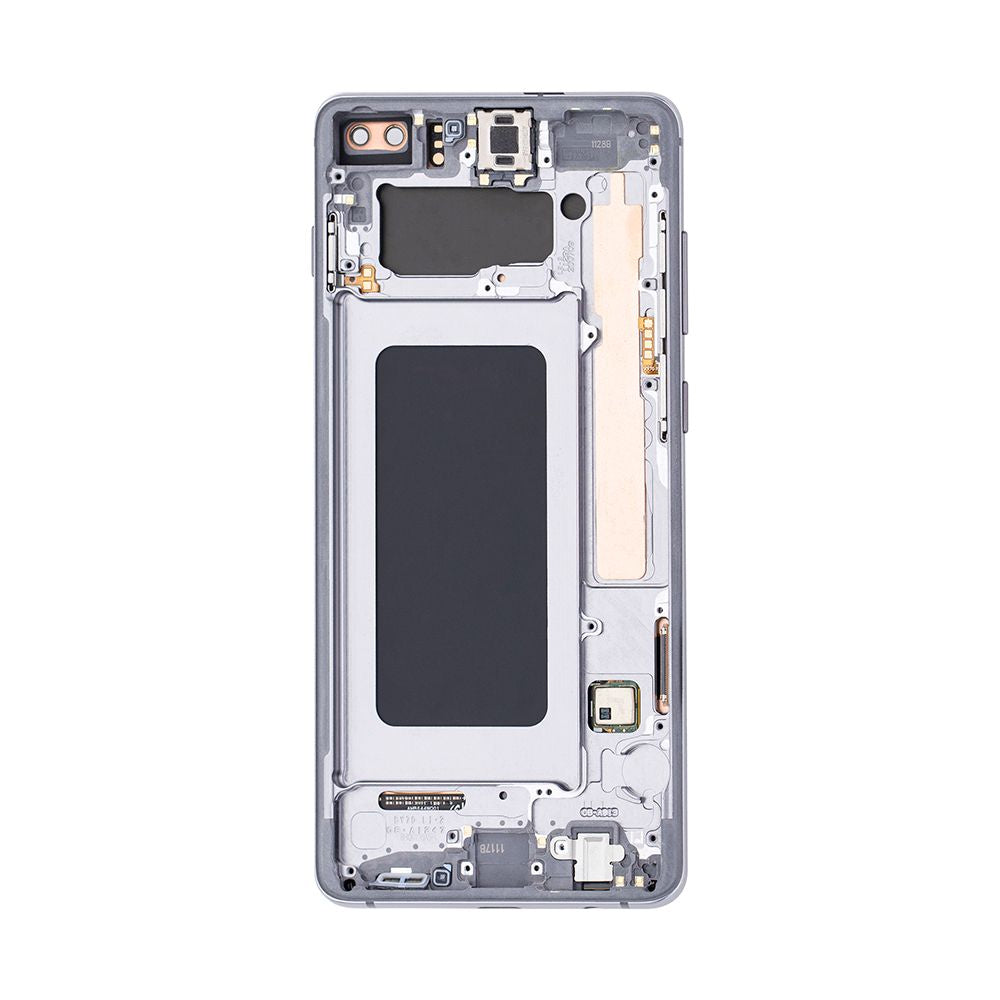 Samsung Galaxy S10 Plus G975F Beeldscherm en Digitizer met Frame Prisma Zwart Refurbished