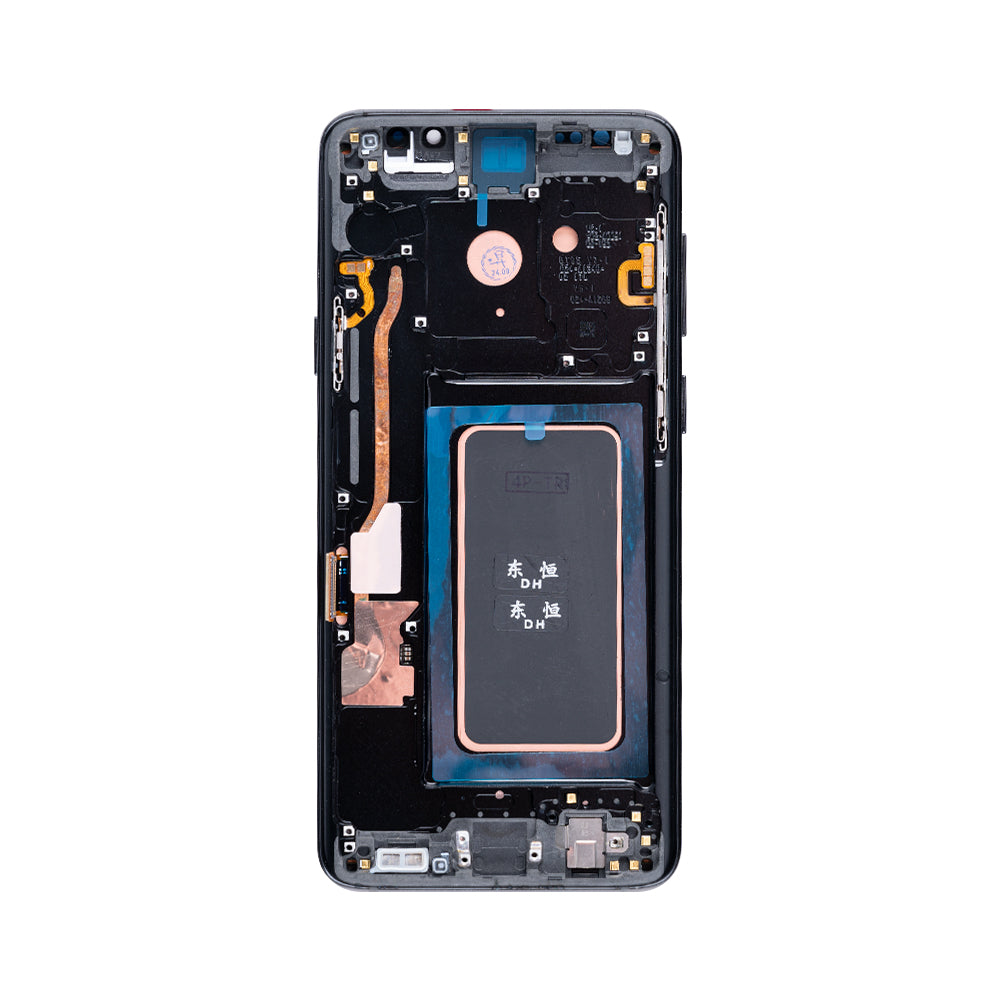Samsung Galaxy S9 Plus G965F Beeldscherm en Digitizer met Frame Middernacht Zwart Refurbished