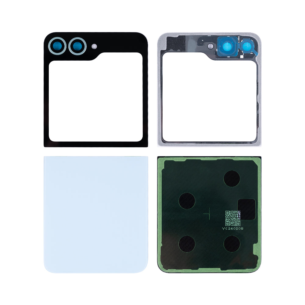 Samsung Galaxy Z Flip6 F741B achterkant set met lens blauw OEM