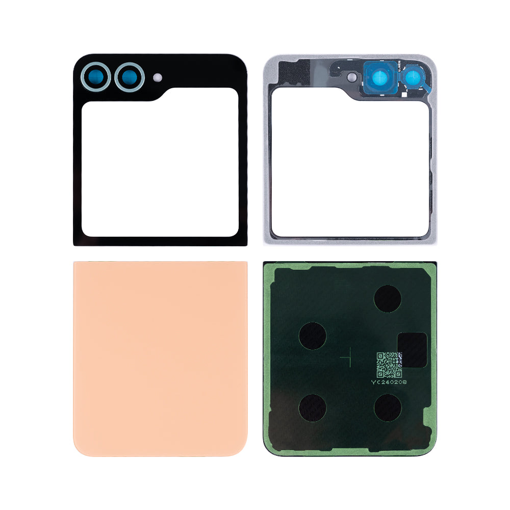 Samsung Galaxy Z Flip6 F741B achterkant set met lens Peach OEM