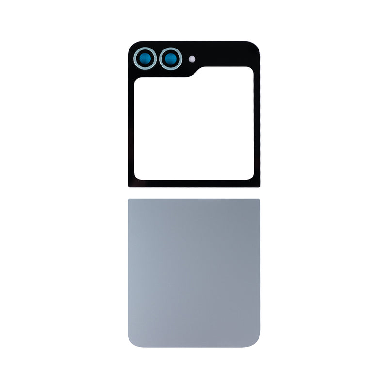 Samsung Galaxy Z Flip6 F741B achterkant set met lens Silver Shadow OEM