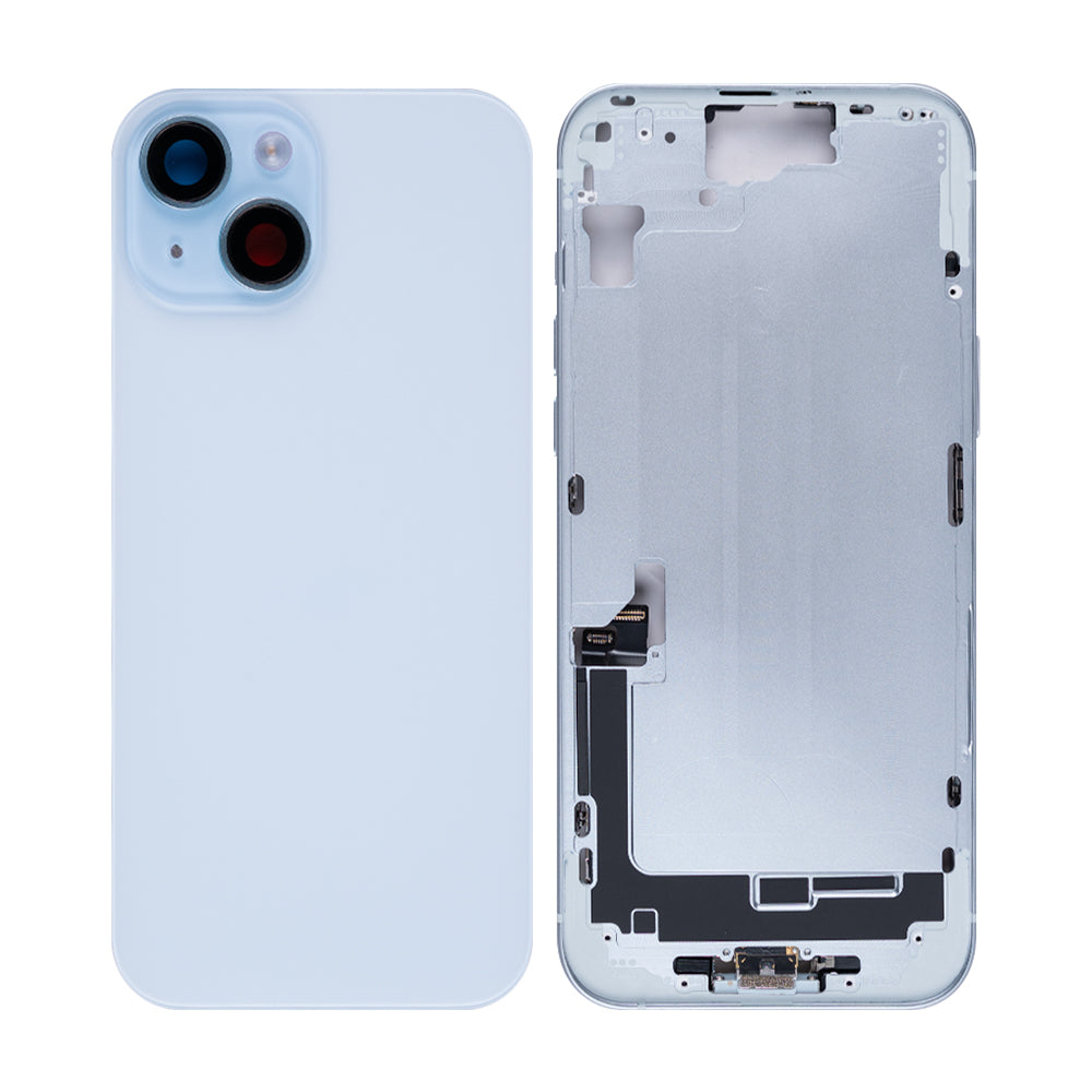 For Apple 15 Plus behuizing met kleine onderdelen blauw OEM