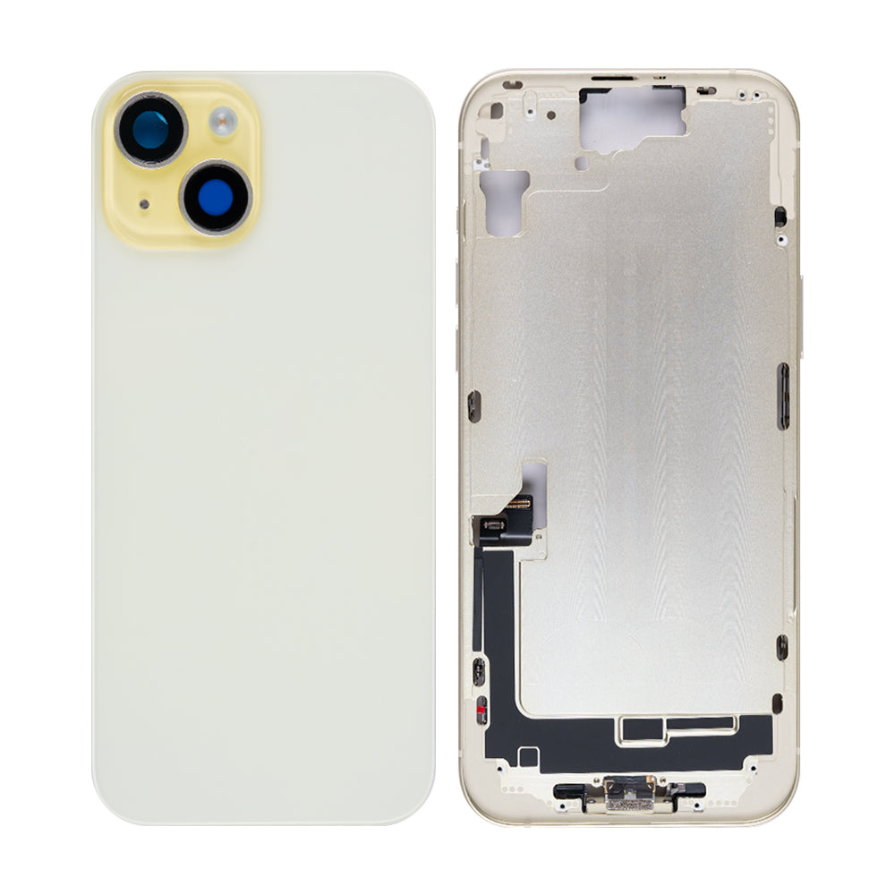 For Apple 15 Plus behuizing met kleine onderdelen geel OEM