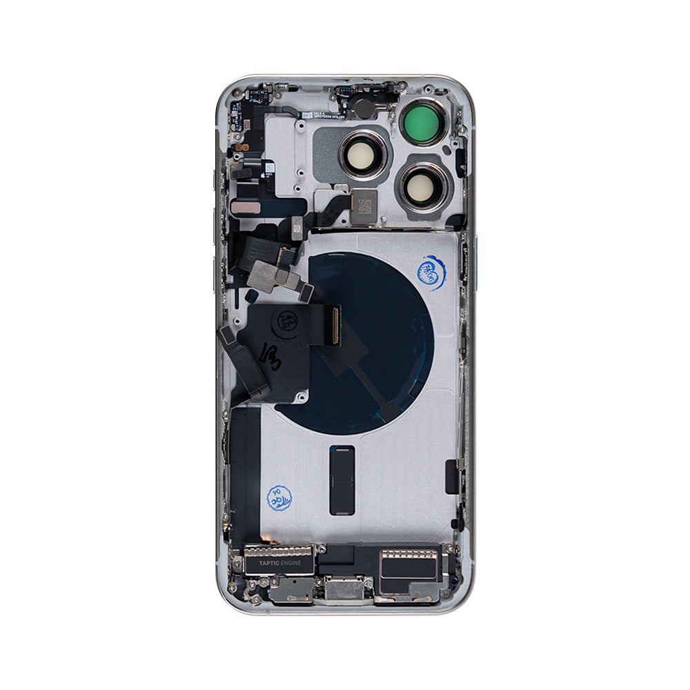 For Apple 15 Pro Max behuizing met kleine onderdelen wit titanium OEM