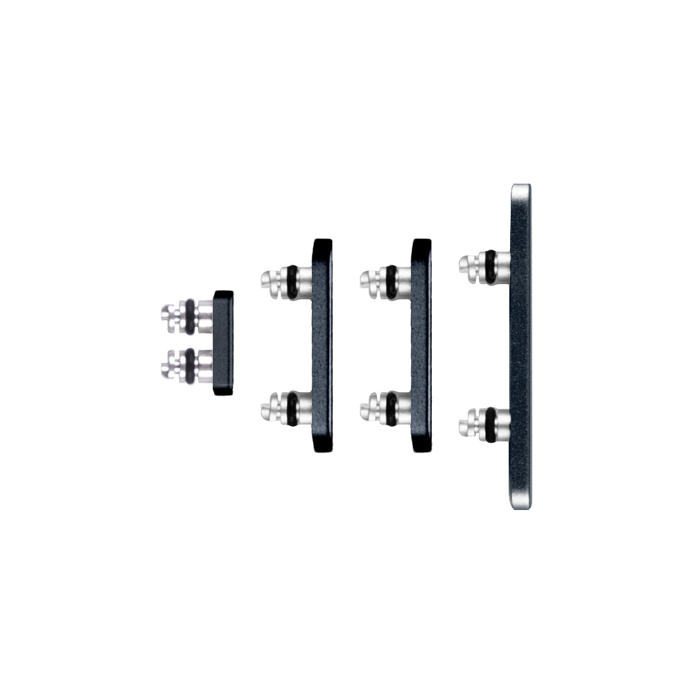 For Apple 15 Pro, 15 Pro Max Zijknopset Blauw Titanium Getrokken (4 stuks)