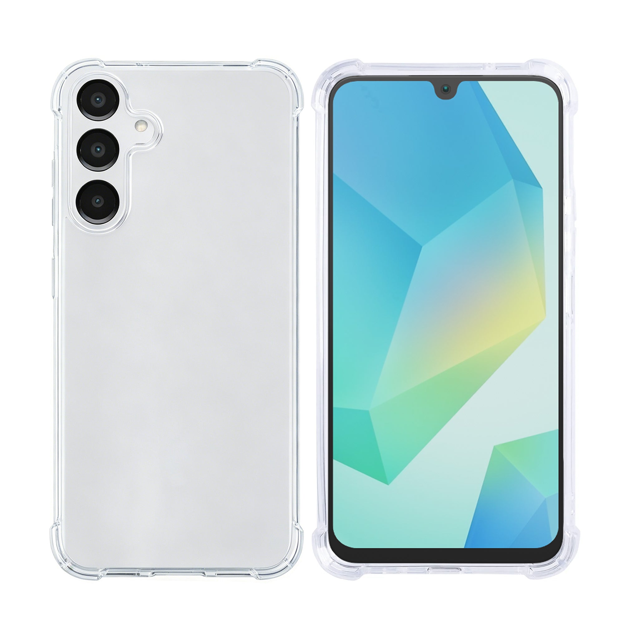 Rixus Anti-Barst Hoesje Voor Samsung Galaxy A16 Transparant
