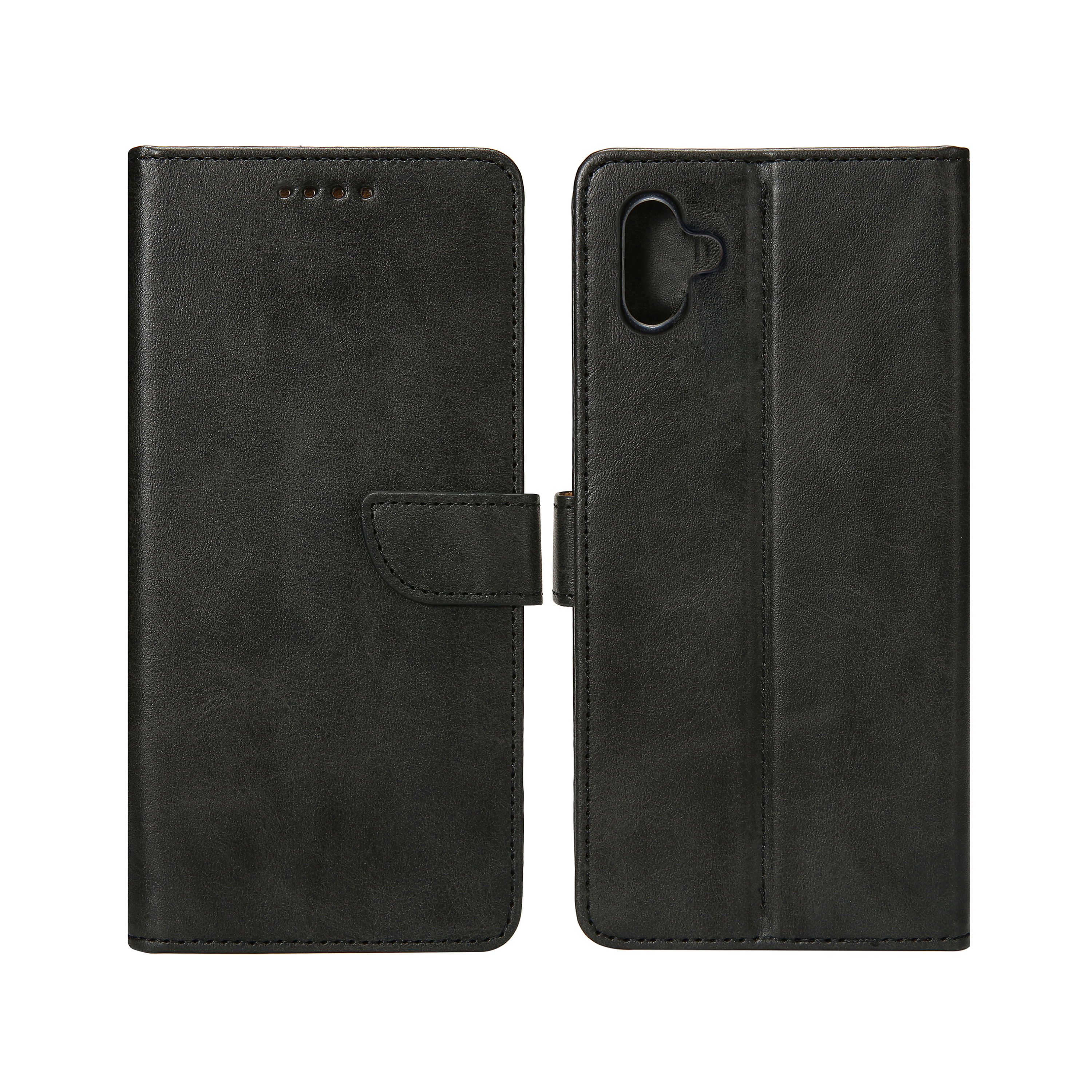 Rixus Boekenhoes Voor Samsung Galaxy A06 Zwart