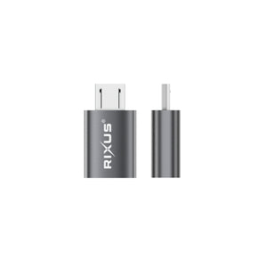 Rixus RXOTG05 Micro Naar USB-C OTG Adapter Space Grijs (2-Pack)