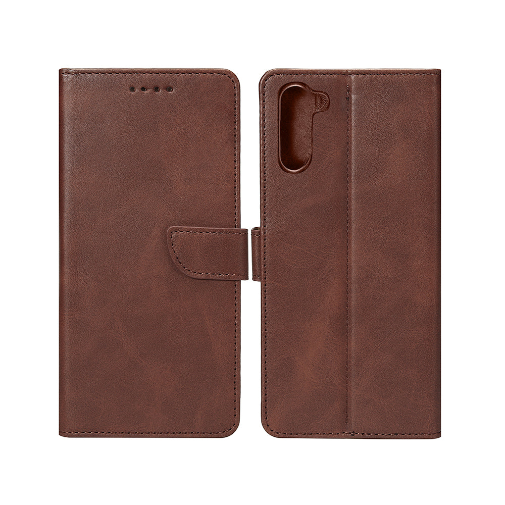 Rixus Boekenhoes Voor Samsung Galaxy S23 Plus Bruin