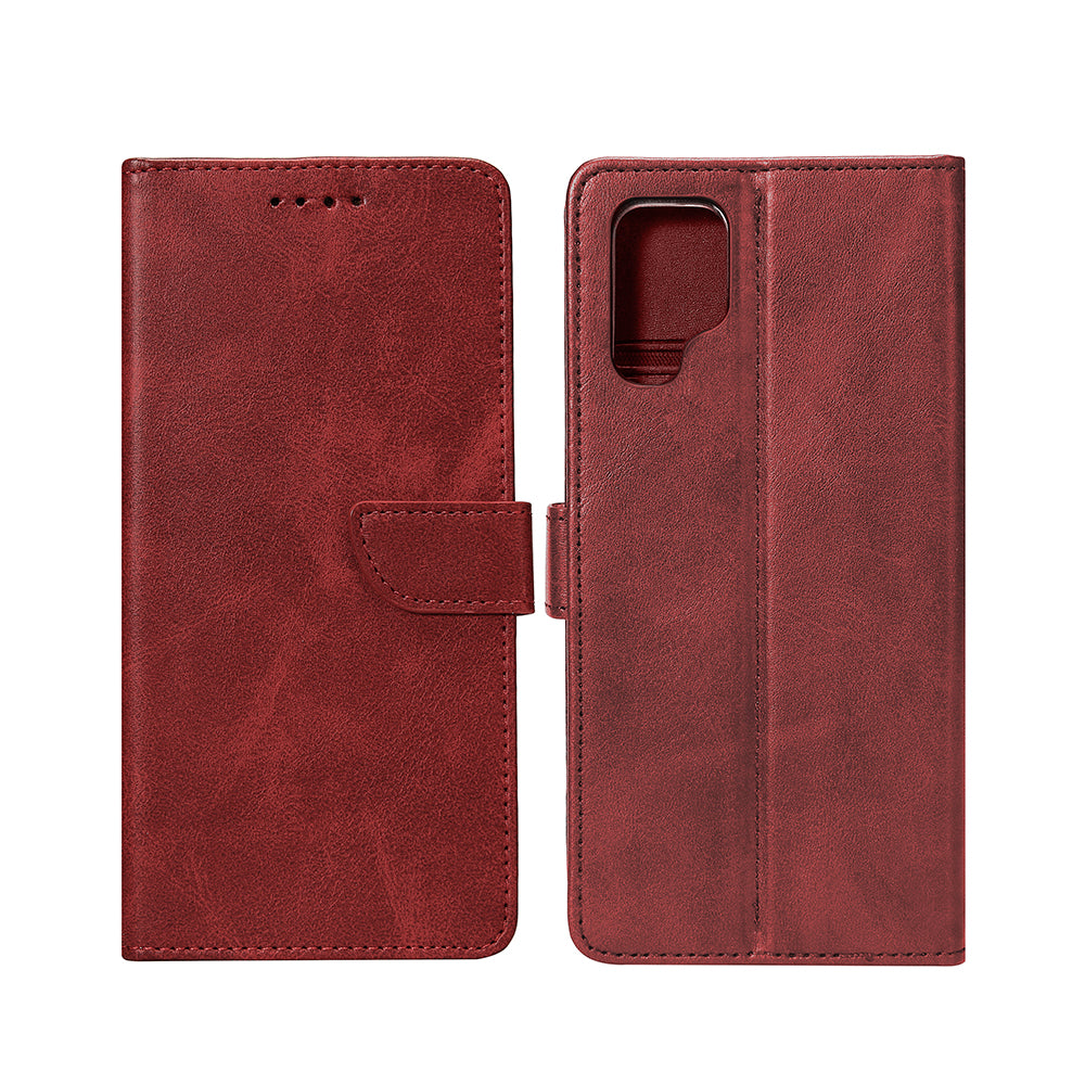 Rixus Boekhoesje Voor Samsung Galaxy S23 Ultra Donkerrood