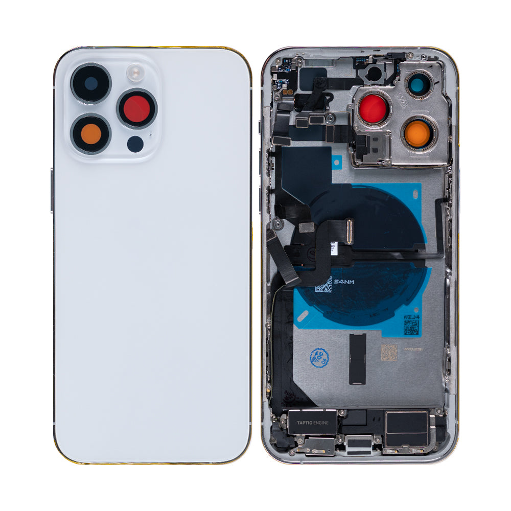 For Apple 14 Pro Max behuizing met kleine onderdelen zilver OEM