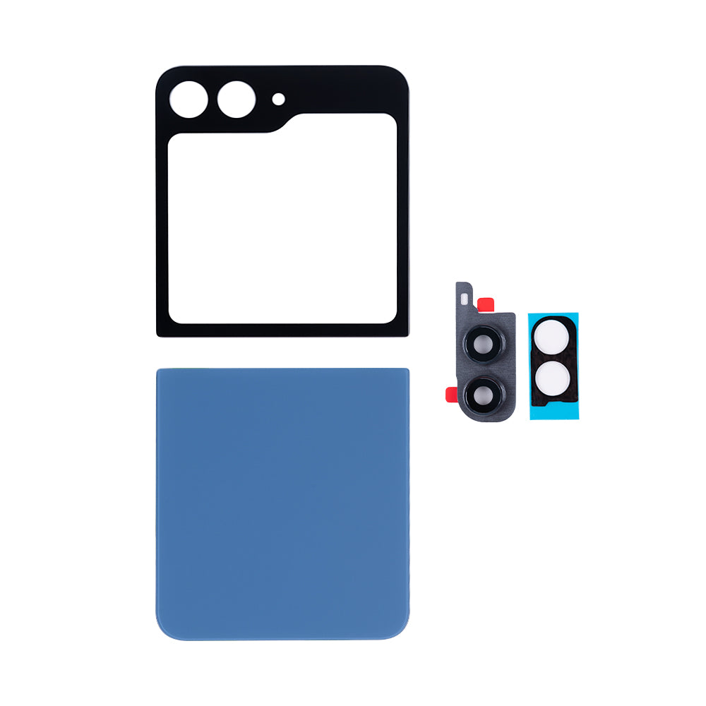 Samsung Galaxy Z Flip5 F731B achterkant set met lens blauw OEM