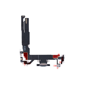 For Apple iPhone 16 Systeem Opladende Flex Zwart Getrokken