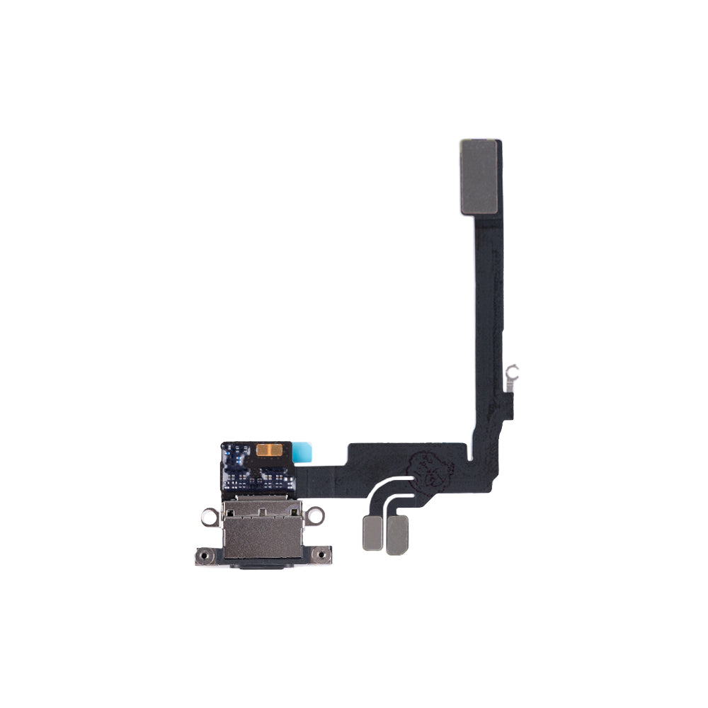 For Apple iPhone 16 Pro Systeem Opladen Flex Zwart Titanium Getrokken