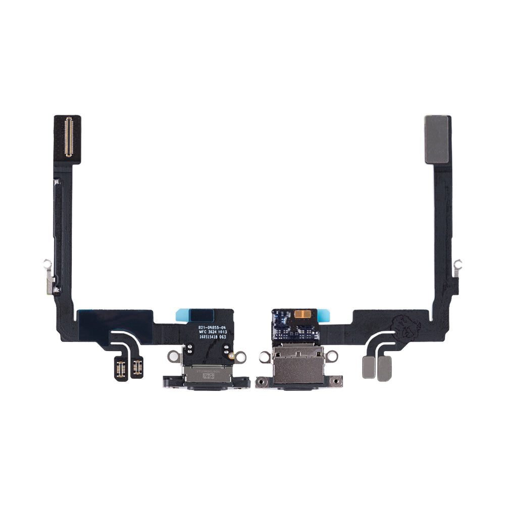 For Apple iPhone 16 Pro Systeem Opladen Flex Zwart Titanium Getrokken