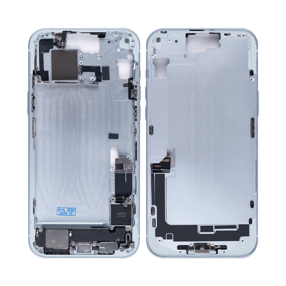 For Apple 15 Plus middenframe blauw OEM