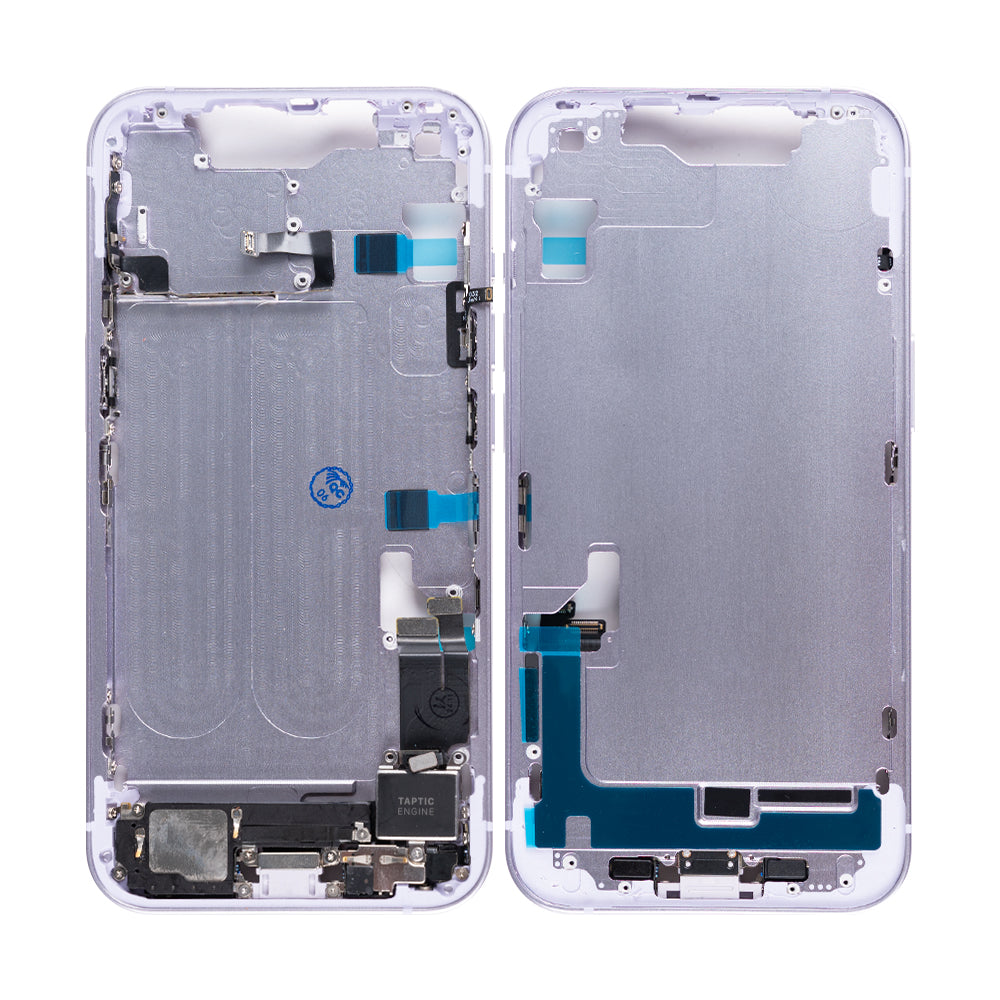 For Apple 14 Middenframe Paars OEM