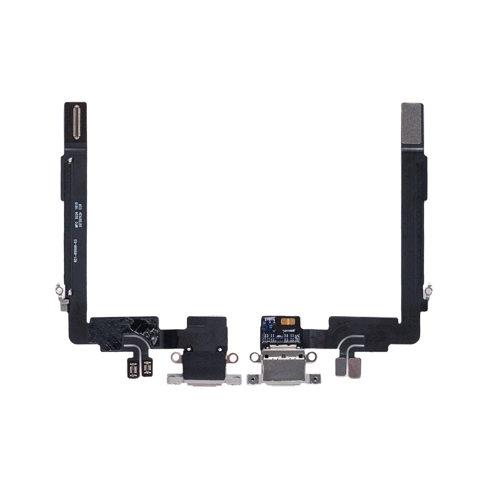 For Apple iPhone 16 Pro Max Systeem Opladen Flex Natuurlijk Titanium Getrokken
