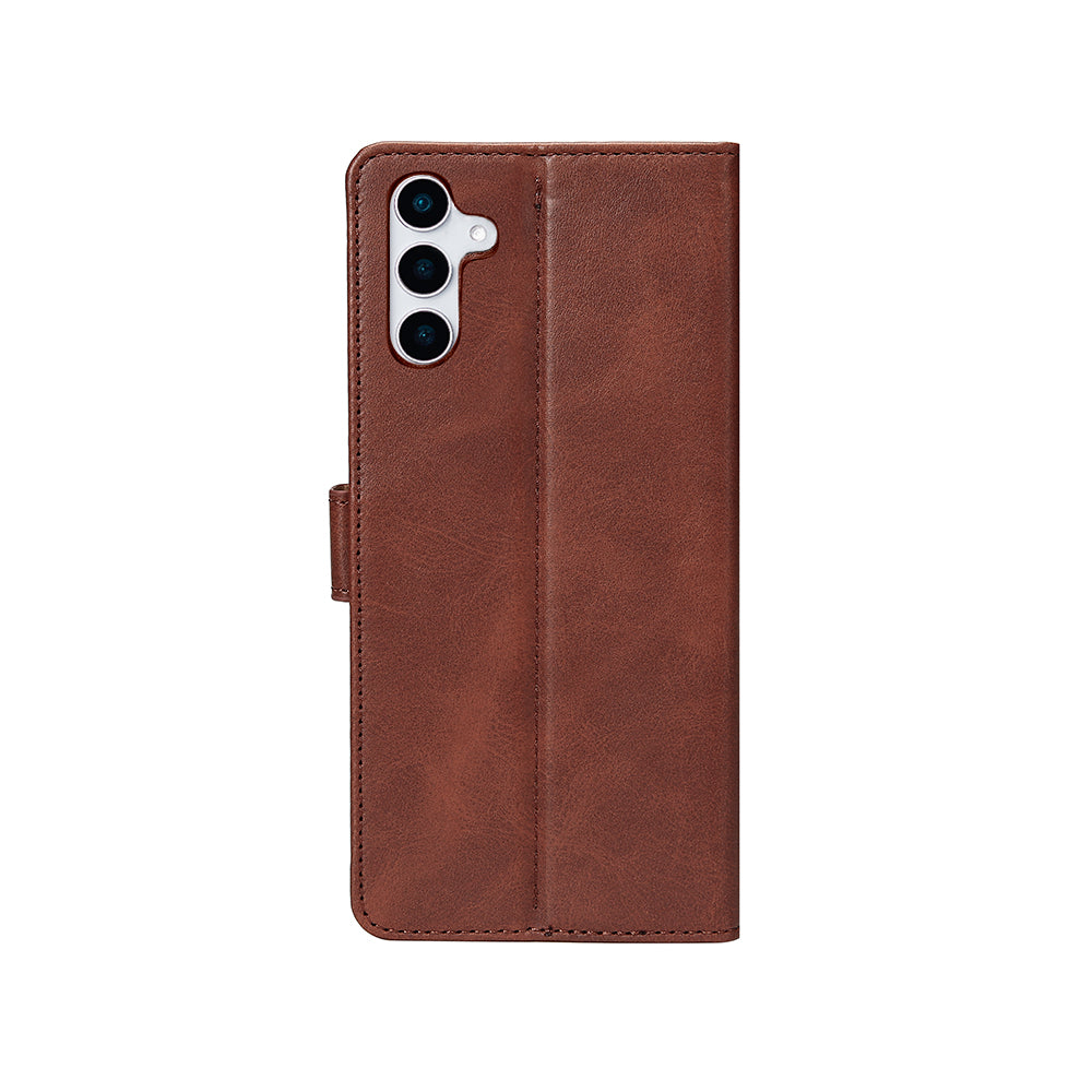 Rixus Boekenhoes Voor Samsung Galaxy S25 Plus Bruin