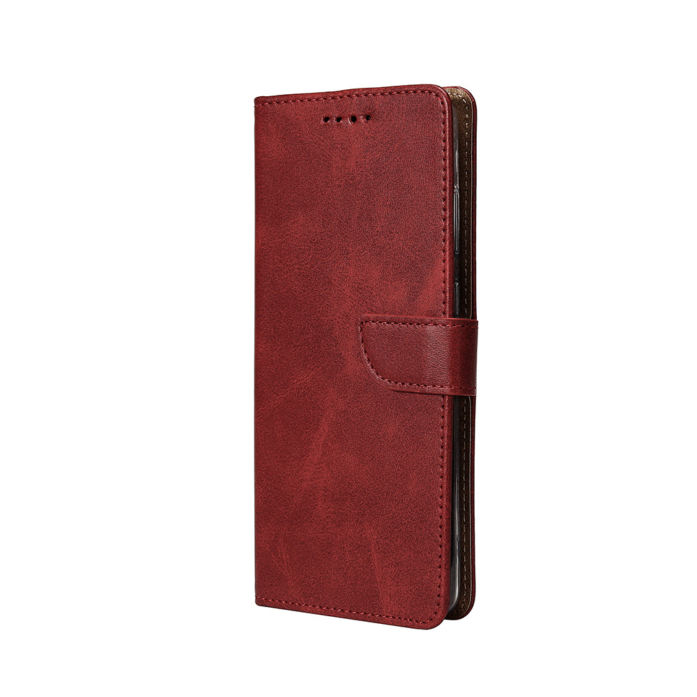 Rixus Boekhoesje Voor Samsung Galaxy S25 Ultra Donkerrood