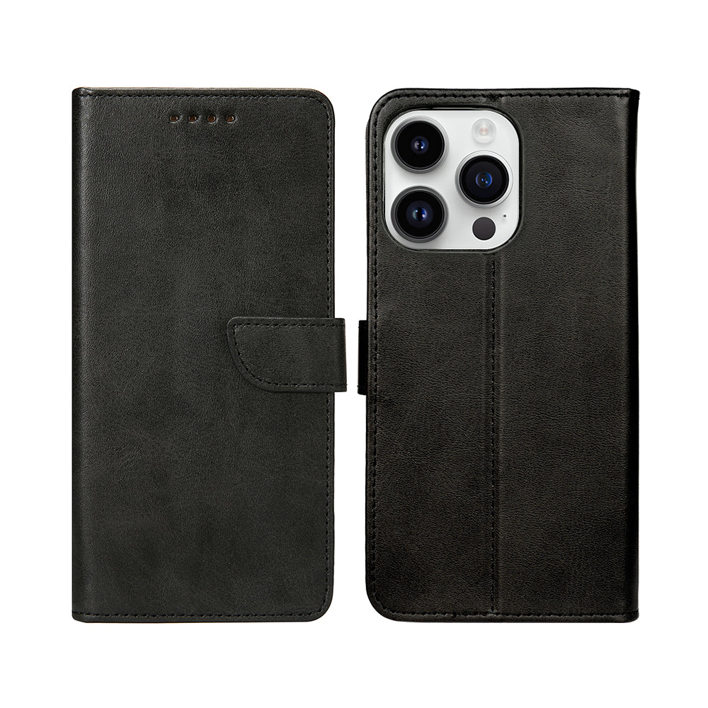 Rixus Boekenhoes For Apple iPhone 14 Pro Zwart