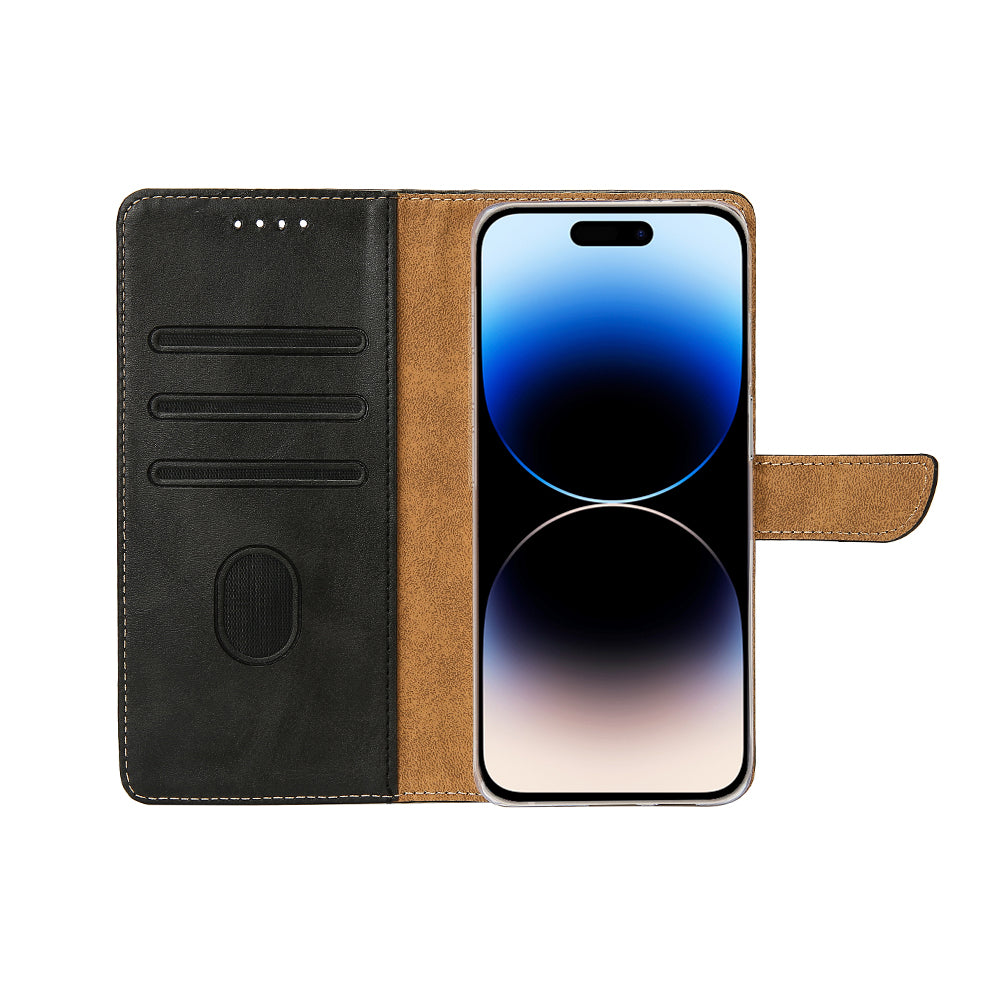 Rixus Boekenhoes For Apple iPhone 14 Pro Zwart