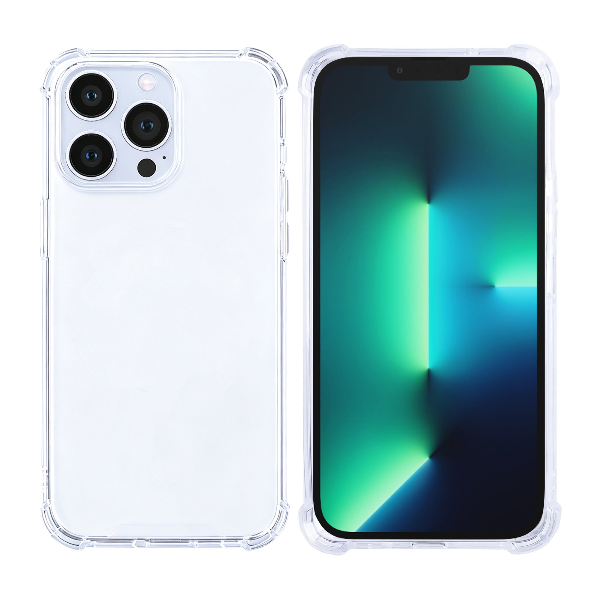 Rixus Anti-Burst Case For Apple 13 Pro Max Transparant